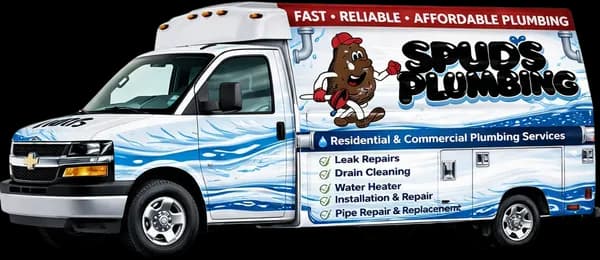 Spud's Plumbing van